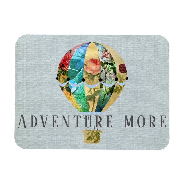 Magnet Flexible Patchwork Hot Air Balloon (Horizontal)