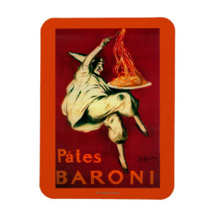 Magnet Flexible Pates Baroni Poster Vintage Europe