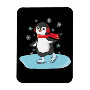 Magnet Flexible Patinage sur glace Pingouin