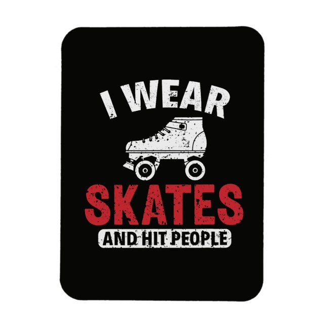 Magnet Flexible Patineur de Roller Derby (Vertical)
