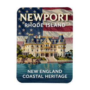 Magnet Flexible Patrimoine côtier de Newport Rhode Island
