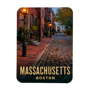 Magnet Flexible Patrimoine révolutionnaire de Boston Massachusetts