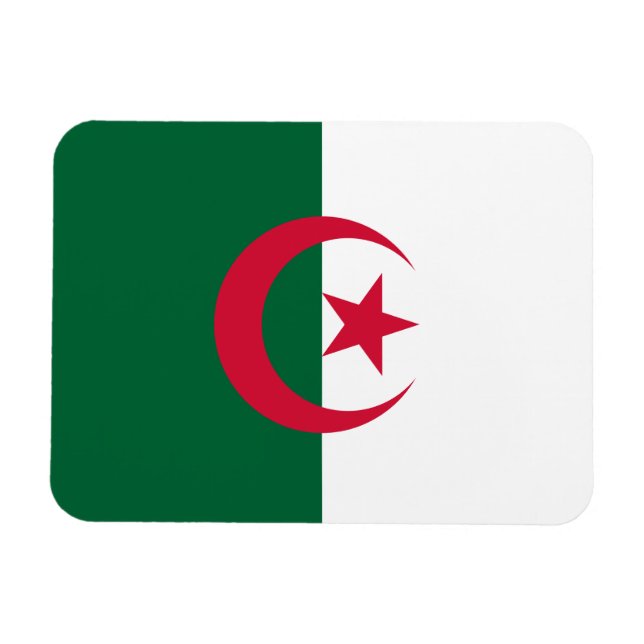 Magnet Flexible Patriotic Algerian Flag (Horizontal)