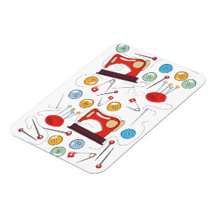 Magnet Flexible Patron de couture dessiné à la main mignon