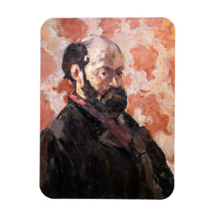 Magnet Flexible Paul Cezanne - Autoportrait avec fond rose