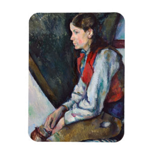 Magnet Flexible Paul Cezanne - Garçon au gilet rouge