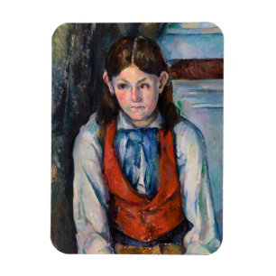Magnet Flexible Paul Cezanne - Garçon au gilet rouge