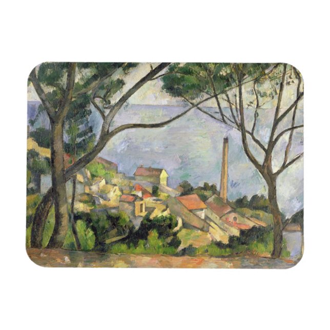 Magnet Flexible Paul Cezanne | La Mer à l'Estaque, 1878 (Horizontal)