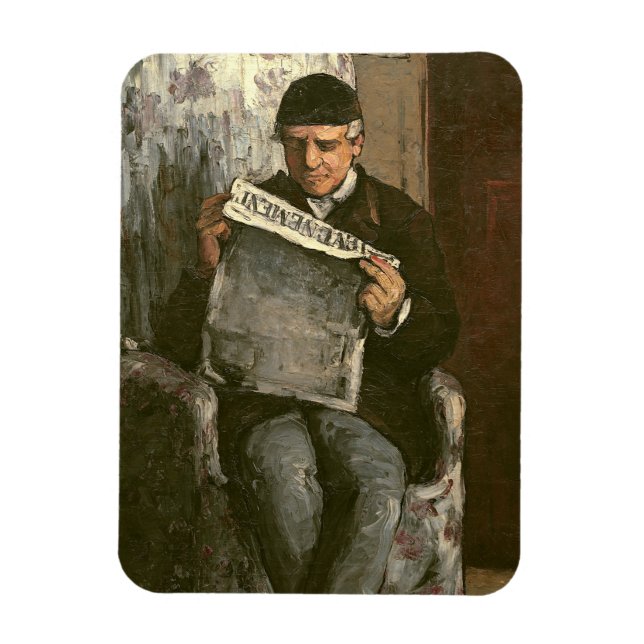 Magnet Flexible Paul Cezanne | Le Père de l'Artiste, Lecture "L'�  (Vertical)