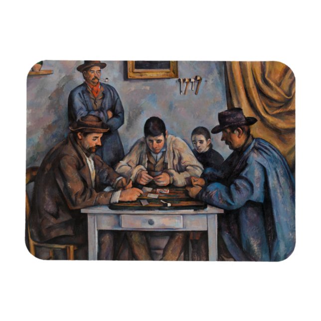 Magnet Flexible Paul Cezanne - Les Joueurs De Cartes (Horizontal)
