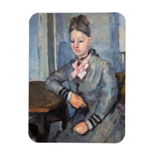 Magnet Flexible Paul Cezanne - Madame Cezanne Leaning sur une tabl