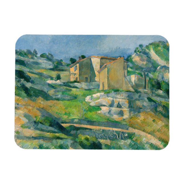 Magnet Flexible Paul Cezanne - Maisons en Provence, Vallée du Riau (Horizontal)