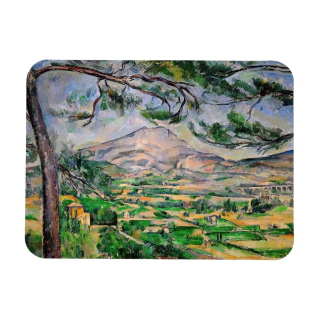 Magnet Flexible Paul Cezanne - Mont Sainte-Victoire et Grand Pin (Horizontal)