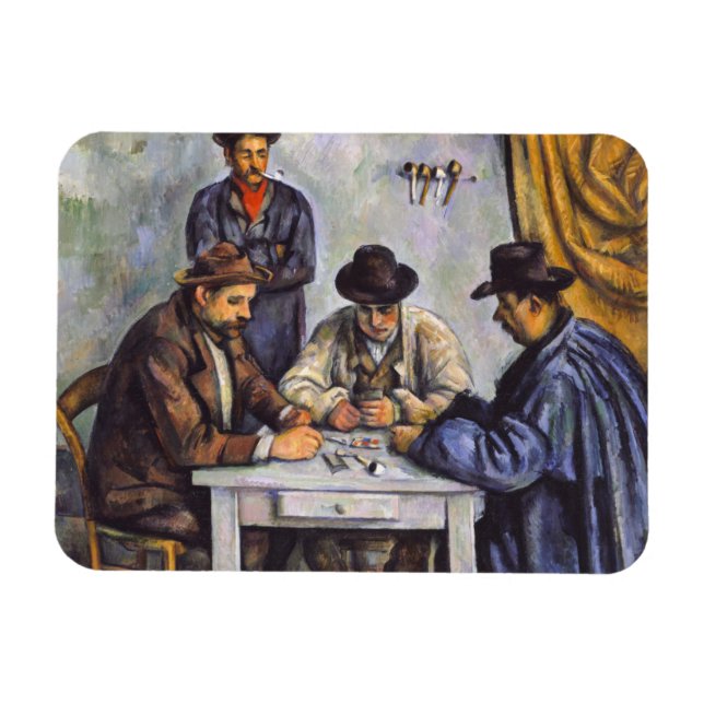 Magnet Flexible Paul Cezanne - The Card Players (Horizontal)
