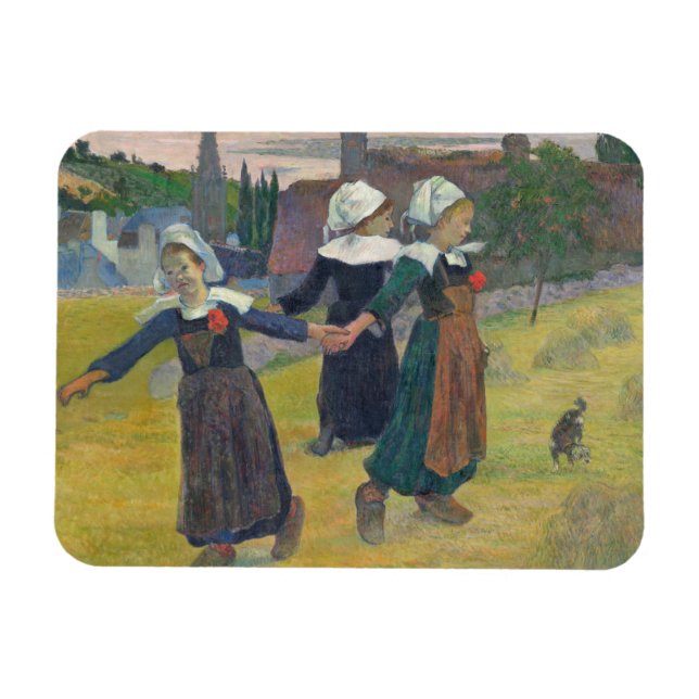 Magnet Flexible Paul Gauguin | Breton Girls Dancing, Pont-Aven, 18 (Horizontal)