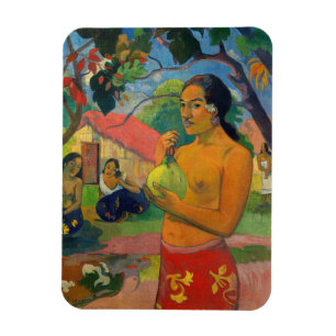 Magnet Flexible Paul Gauguin - Femme tenant un fruit