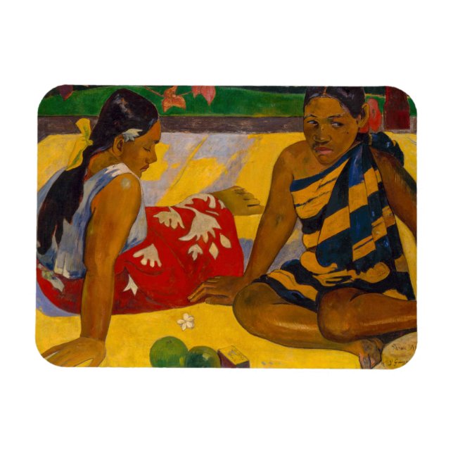 Magnet Flexible Paul Gauguin - Femmes tahitiennes / Parau Api (Horizontal)
