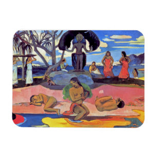 Magnet Flexible Paul Gauguin - Jour des Dieux - Peinture d'Art Fin