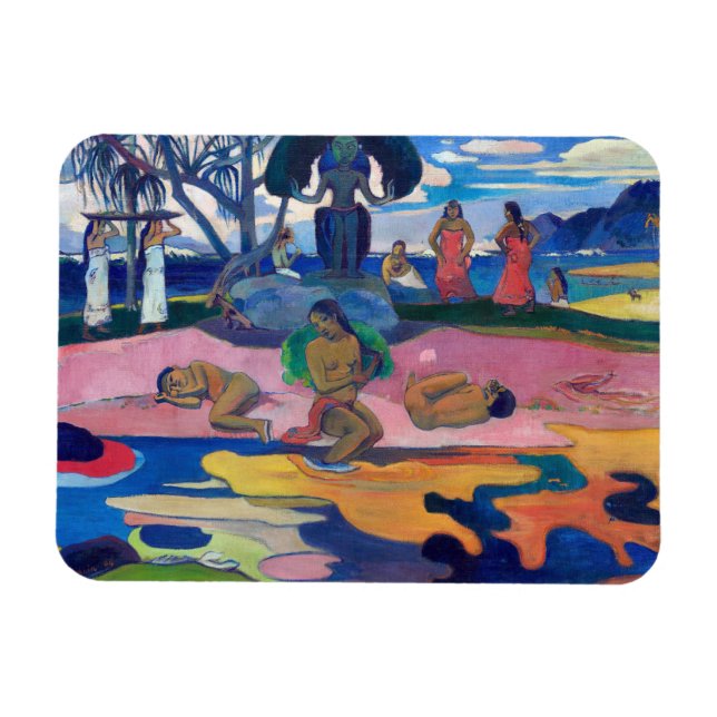 Magnet Flexible Paul Gauguin - Jour du Dieu / Mahana no atua (Horizontal)