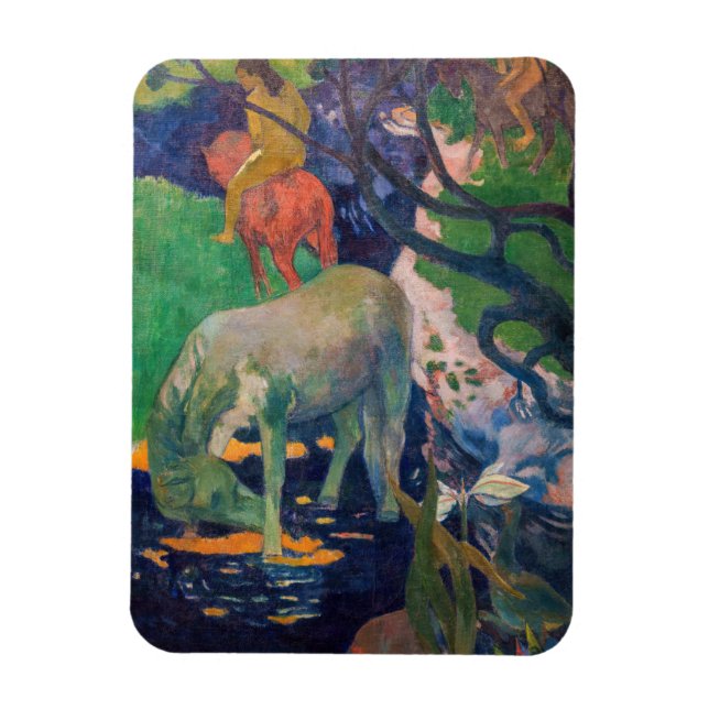 Magnet Flexible Paul Gauguin - Le Cheval Blanc (Vertical)