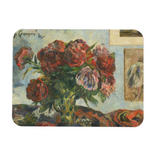 Magnet Flexible Paul Gauguin - Une vie morte avec des pivoines