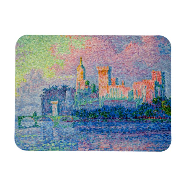 Magnet Flexible Paul Signac - Le Palais Pape, Avignon (Horizontal)