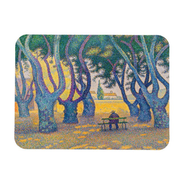 Magnet Flexible Paul Signac - Place des Lices, Saint-Tropez (Horizontal)