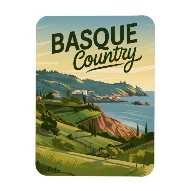 Magnet Flexible Pays basque vintage (Vertical)