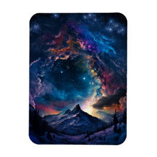 Magnet Flexible Paysage cosmique des montagnes