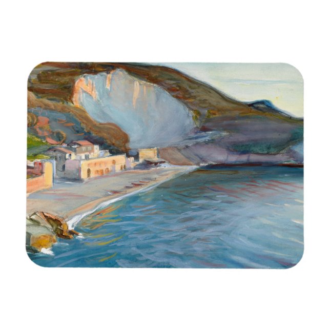 Magnet Flexible Paysage côtier de la région de Naples, M. Enckell (Horizontal)