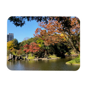 Magnet Flexible Paysage d'arbres colorés dans le jardin japonais