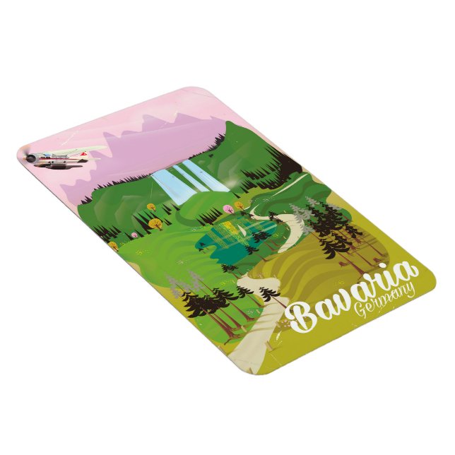 Magnet Flexible Paysage de Bavière Allemagne impression de voyage (Côté Droit)