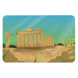 Magnet Flexible paysage de dessin animé d'Atlantas