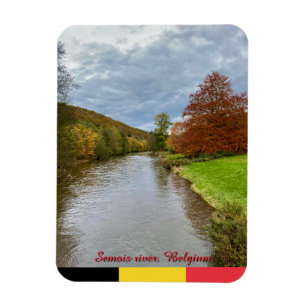 Magnet Flexible paysage de la Semois à Bouillon, Belgique voyage