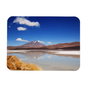 Magnet Flexible Paysage de l'Altiplano avec volcan en Bolivie