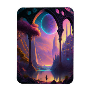 Magnet Flexible Paysage de science-fiction Imaginaire