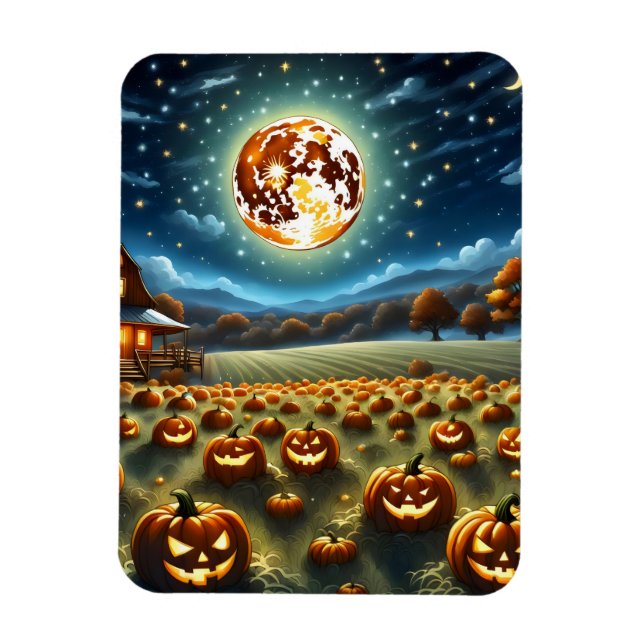 Magnet Flexible Paysage d'Halloween (Vertical)