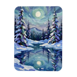 Magnet Flexible Paysage d'hiver