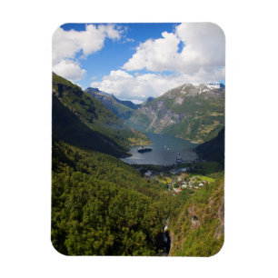 Magnet Flexible Paysage du fjord de Geiranger, Norvège