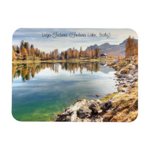 Magnet Flexible Paysage du lac Federa - Lago Federa, Italie