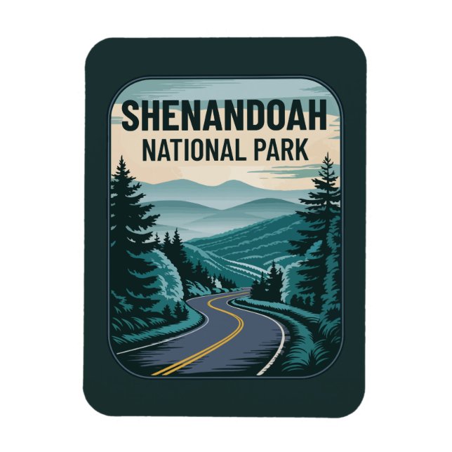 Magnet Flexible Paysage du parc national de Shenandoah (Vertical)
