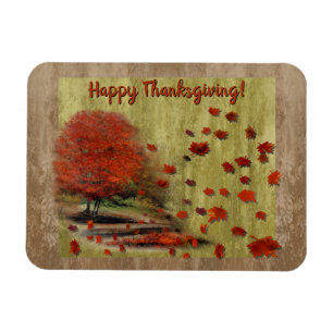 Magnet Flexible Paysage Feuille en perte de vitesse de Thanksgivin