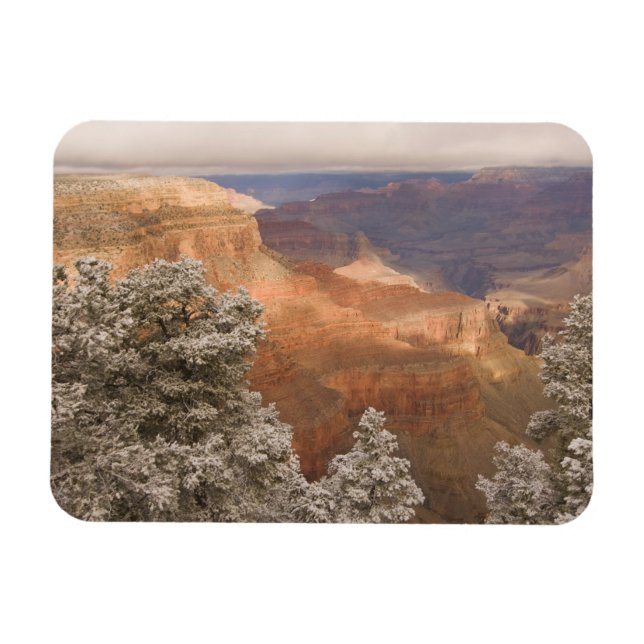 Magnet Flexible Paysage hivernal enneigé le long du sud (Horizontal)