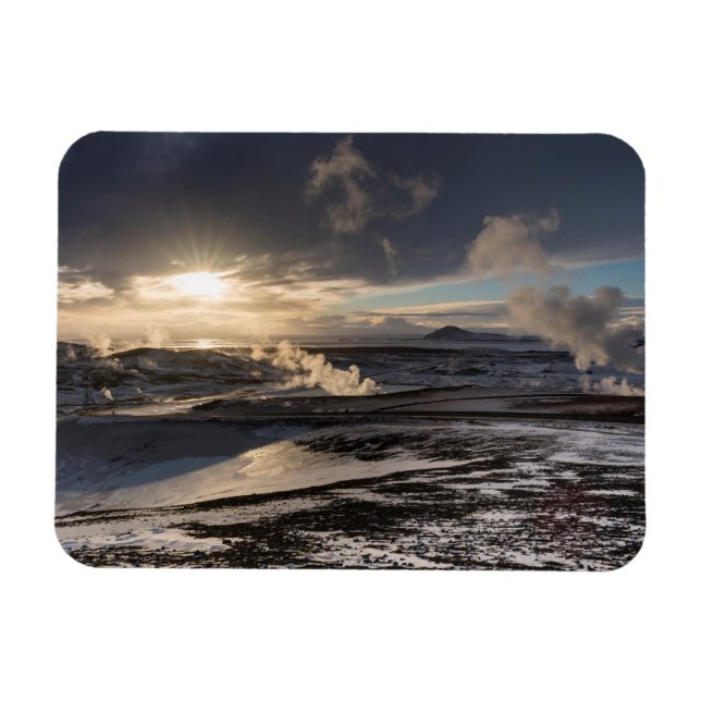 Magnet Flexible Paysage hivernal géothermique (Horizontal)