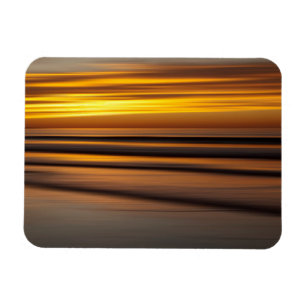 Magnet Flexible Paysage marin abstrait au coucher du soleil, CA