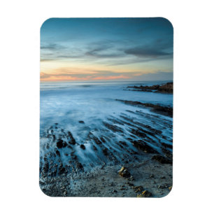 Magnet Flexible Paysage marin bleu au coucher du soleil, Californi