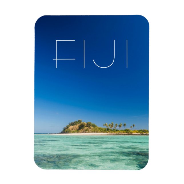 Magnet Flexible Paysage marin de Blue Lagoon, Fidji (Vertical)
