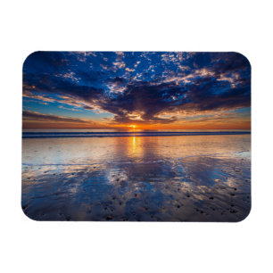 Magnet Flexible Paysage marin dramatique, coucher de soleil, CA