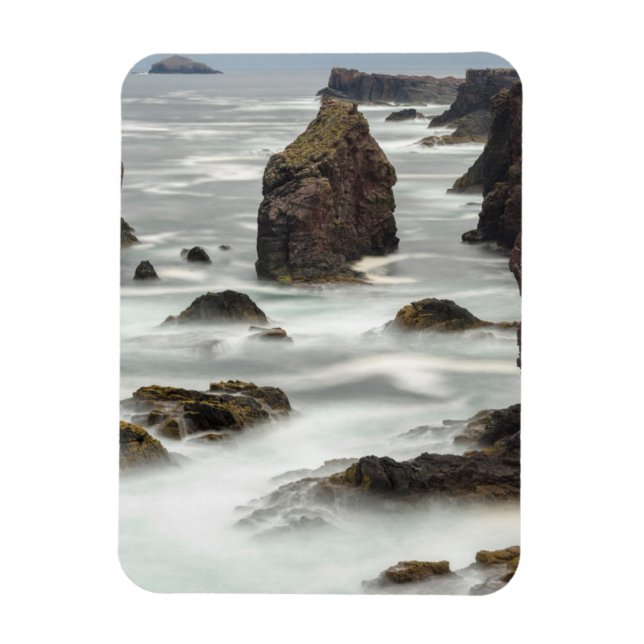 Magnet Flexible Paysage marin et stacks, Shetland (Vertical)
