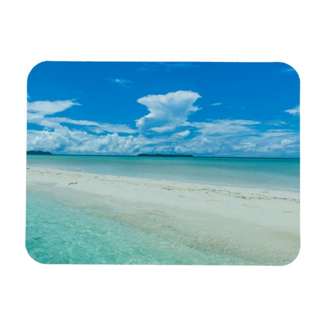 Magnet Flexible Paysage marin tropical bleu, Palaos (Horizontal)
